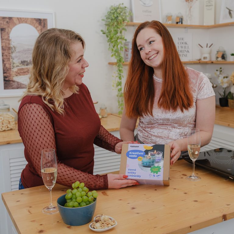 Manumi kreativní sada na výrobu vonných svíček s minerály