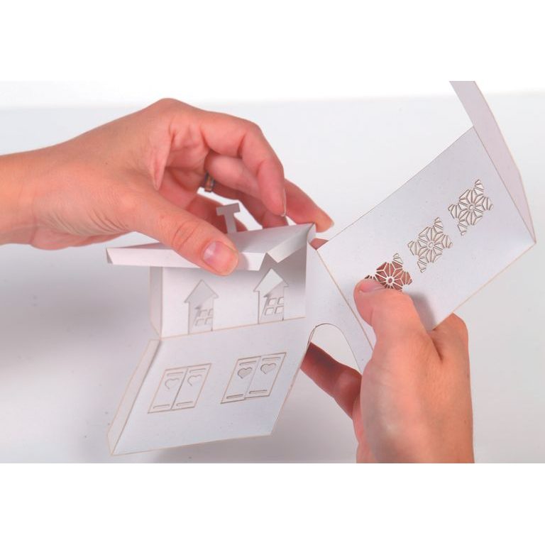 Sada domečků s vánoční tematikou 5ks