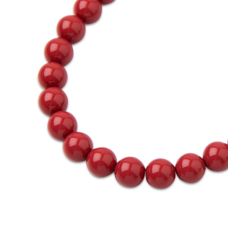 Preciosa kulatá perla MAXIMA 6mm Crystal Cranberry