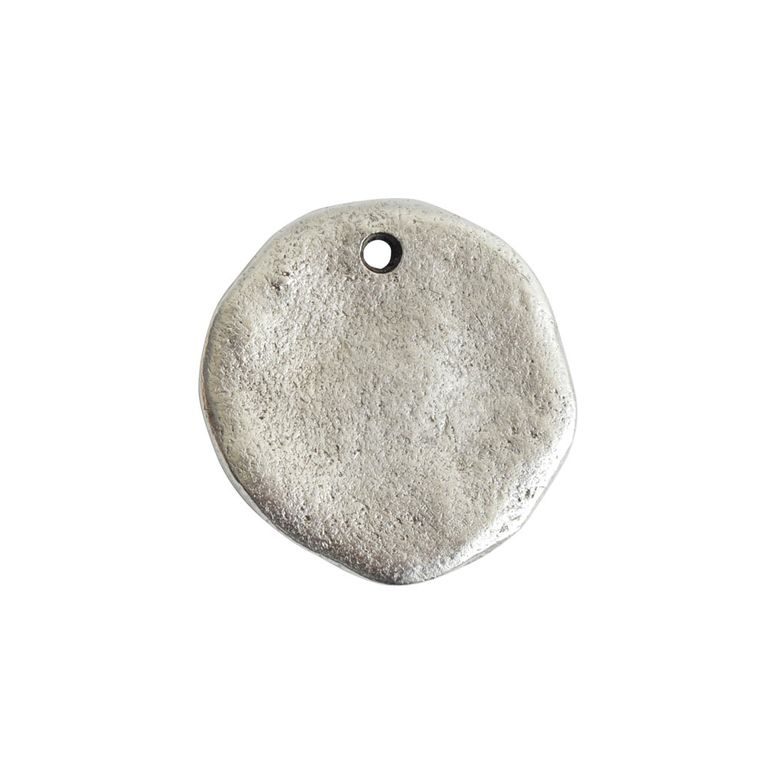 Nunn Design pendant organic ring 21x22mm silver-plated