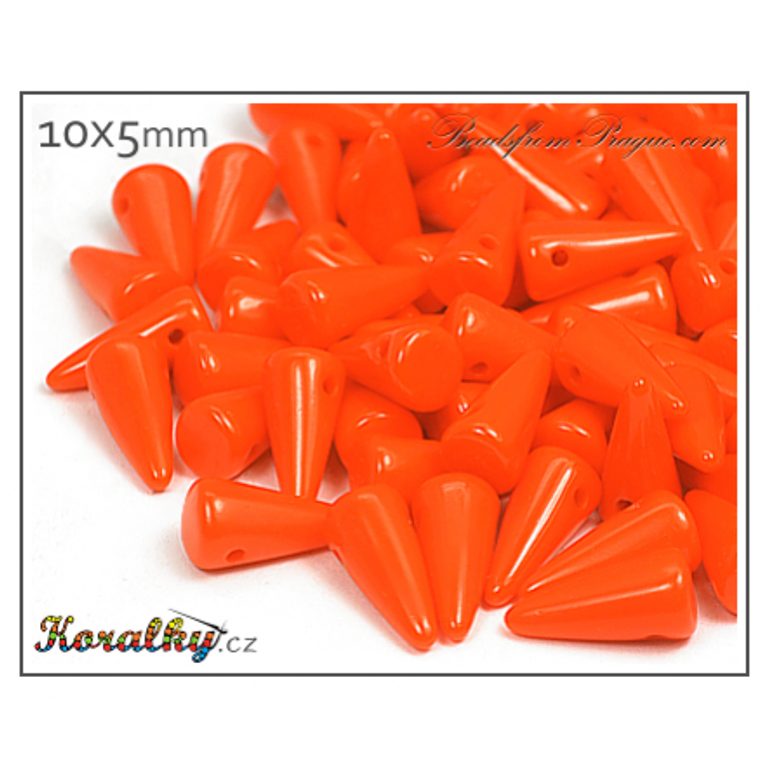 Czech glass spike beads 10x5mm (93130) No.48