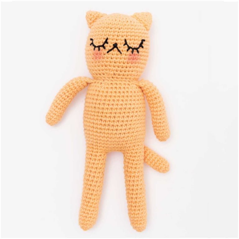 Bavlnená háčkovacia priadza Ricorumi dk odtieň 070 meruňková