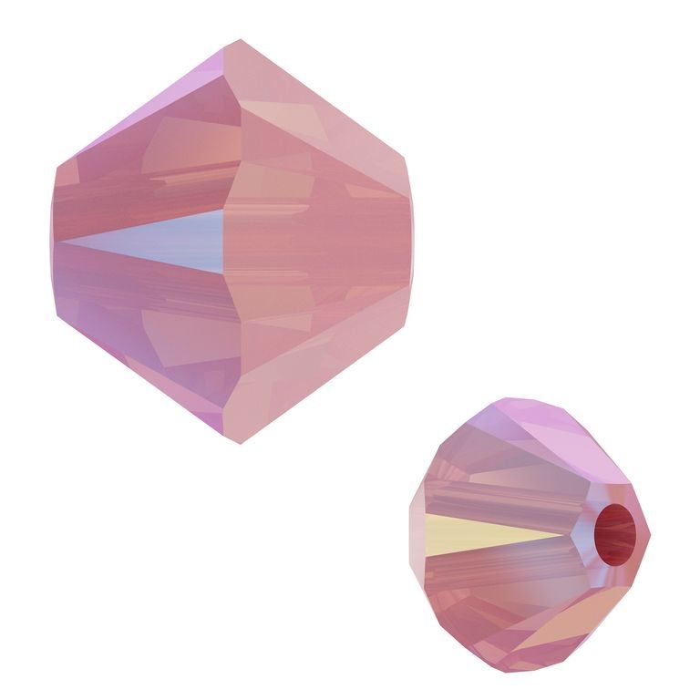 SWAROVSKI 5328 4mm Rose Water Opal Shimmer