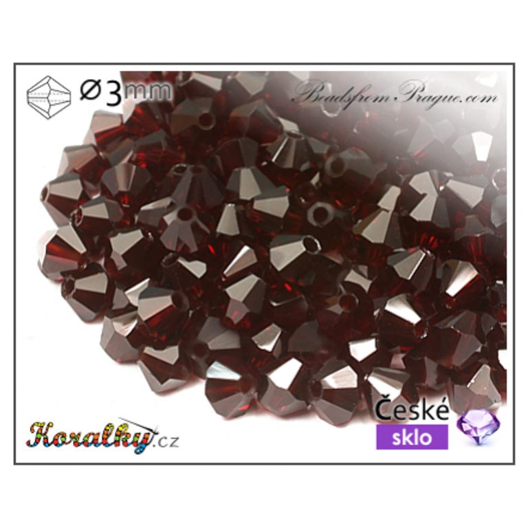 Czech crystal bicone beads 3mm No.7