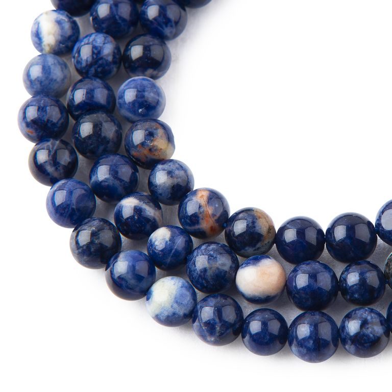 Minerálne koráliky Sodalit Namíbie 8mm