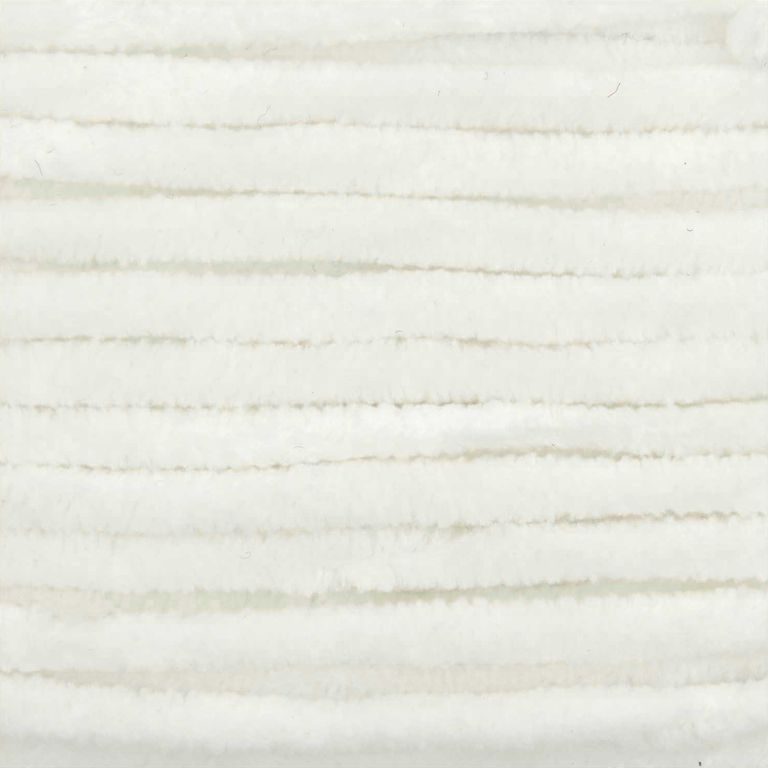 Chenille yarn Chenillove colour shade 001 cream