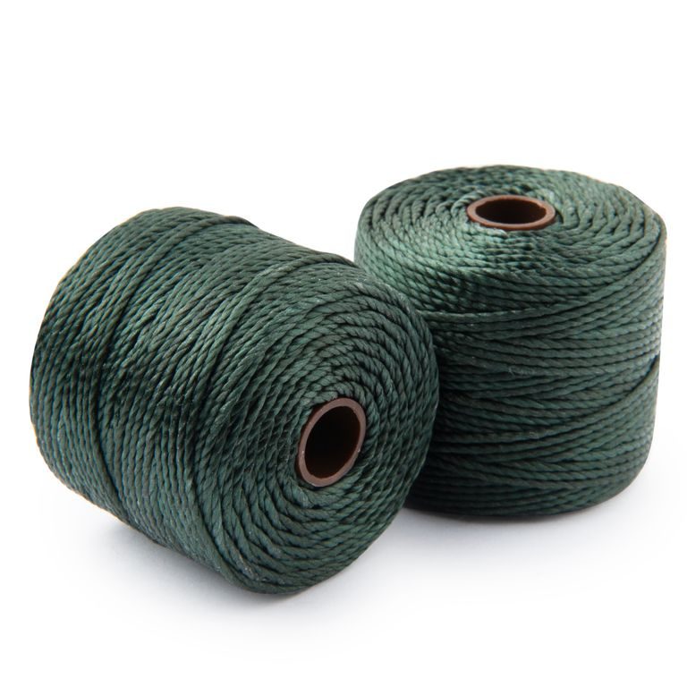 Nylon bead cord 0.9mm dark green