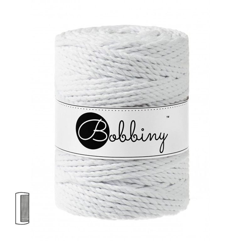 Bobbiny Macramé příze XXL 3PLY 5mm White