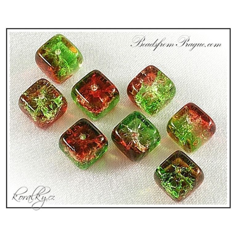 Czech glass crackle beads No.28