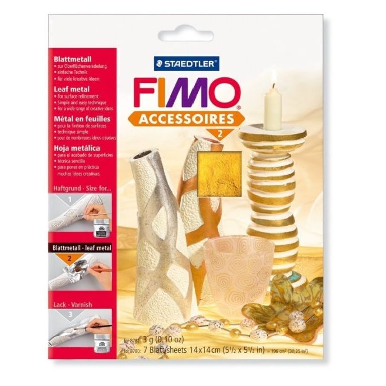 FIMO leaf metal gold