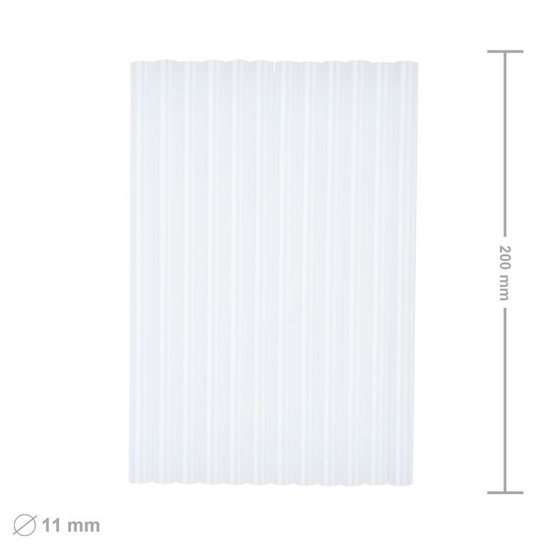 Batoane din silicon pentru pistolul de lipit transparent 11x200mm cca 50buc