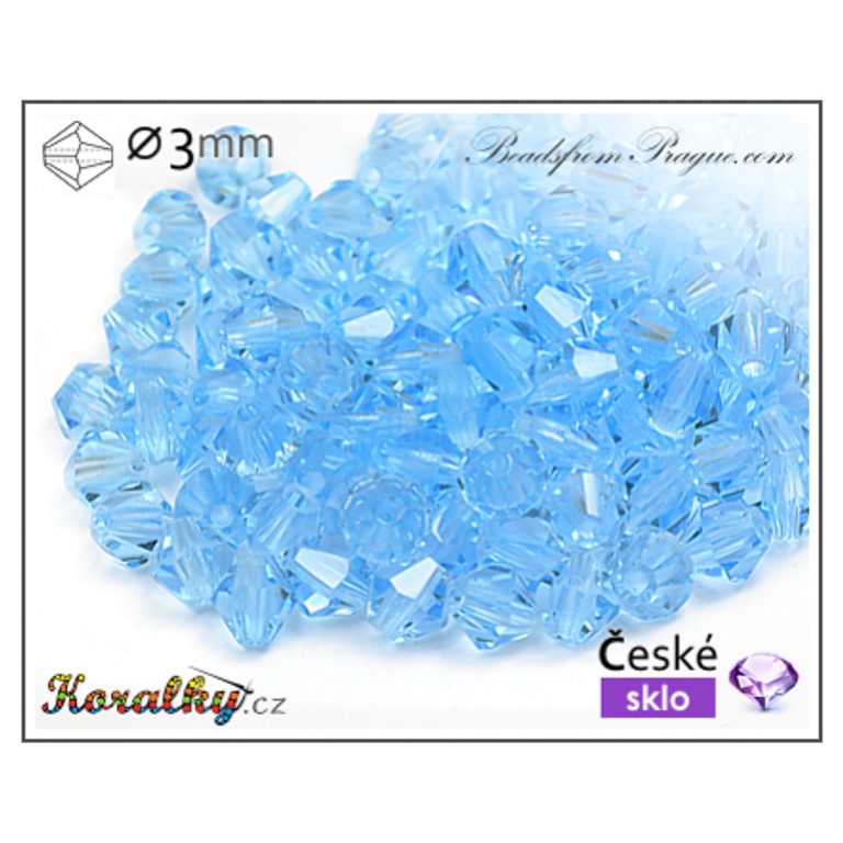 Czech crystal bicone beads 3mm No.17