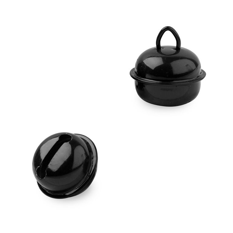 Jewellery jingle bell 24x22mm Black