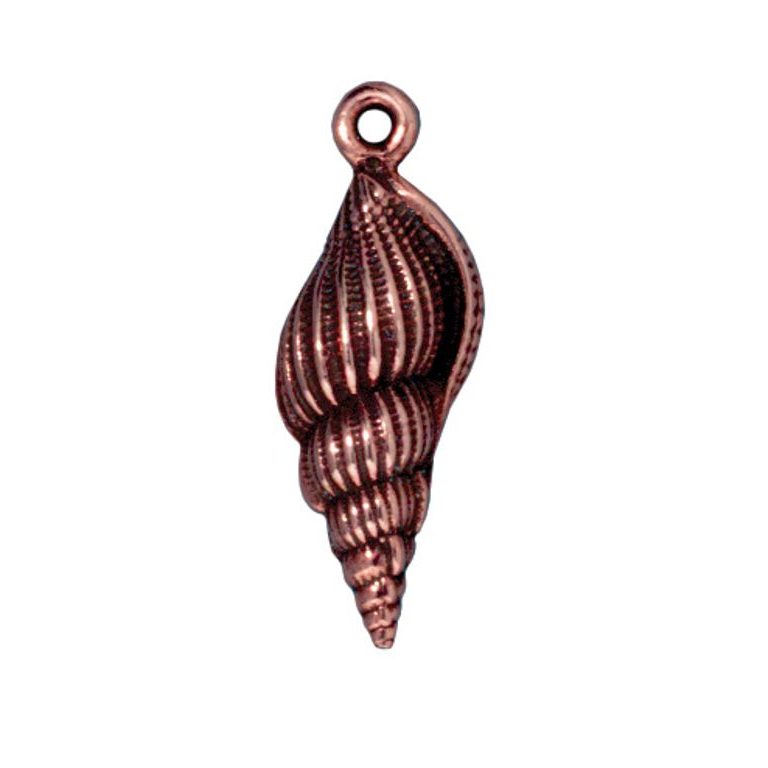 TierraCast pendant Large Spindle Shell antique copper