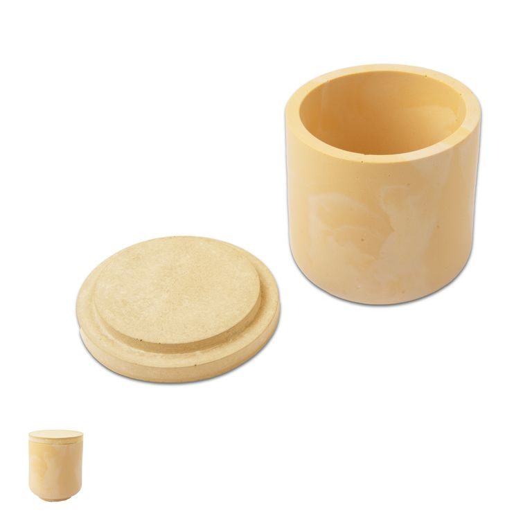 Silicone mould for creative clay container with a lid