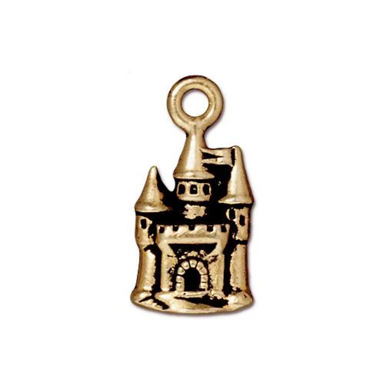 TierraCast pendant Castle antique gold