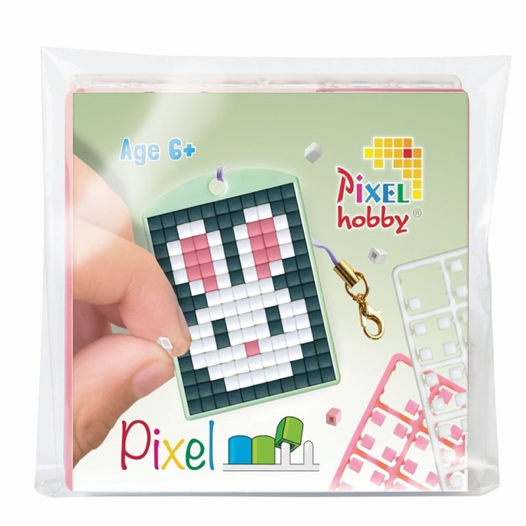 Pixel keychain rabbit