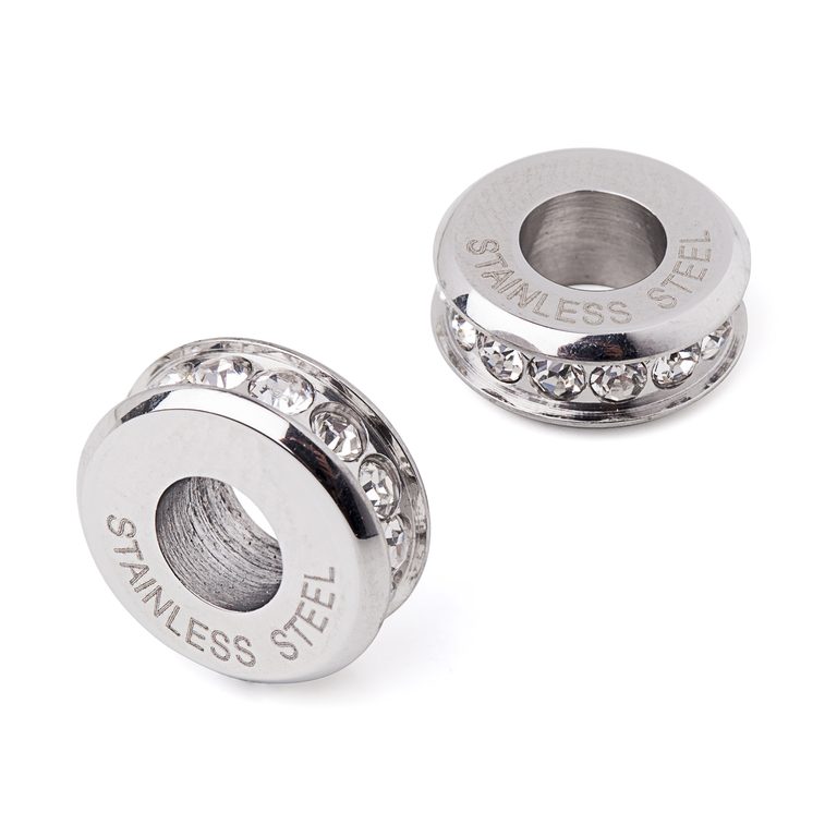 Stainless steel bead with large center hole No.56
