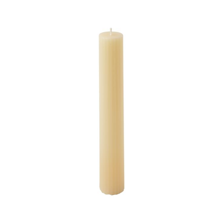 Polycarbonate mould for a thin candle in the shape of a scored cylinder 28x270mm