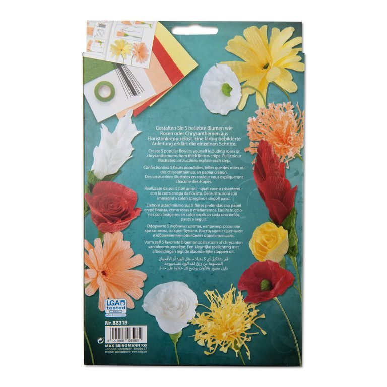 Florist crepe paper flowers kit