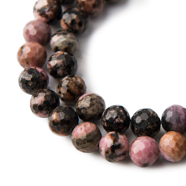 Rhodonite 8 mm faceted