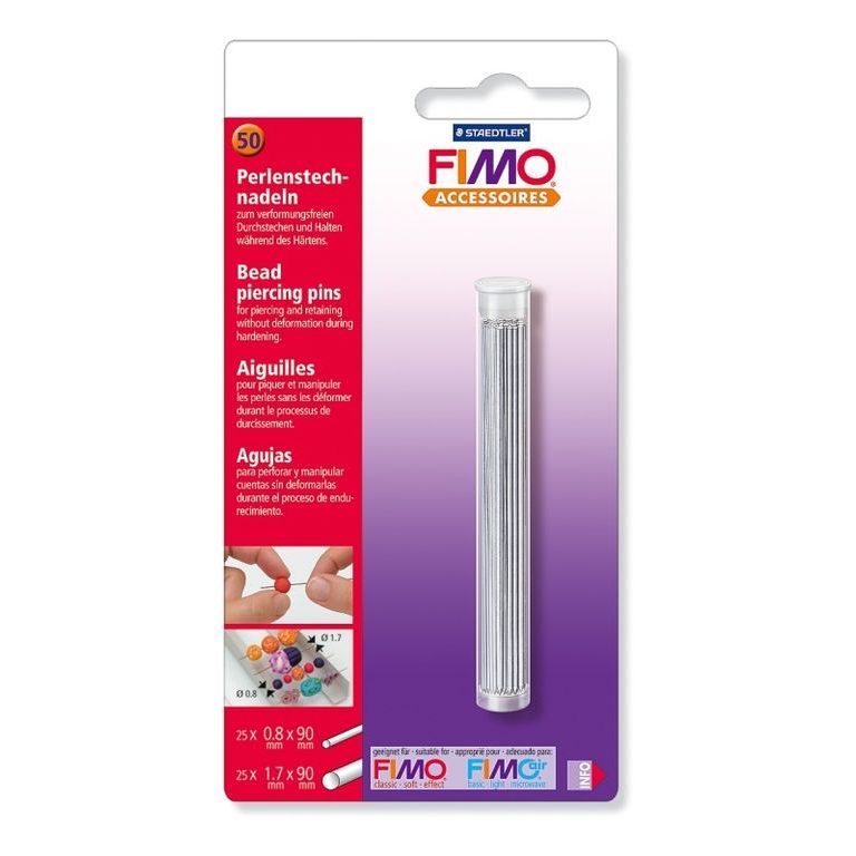 FIMO bead piercing pins