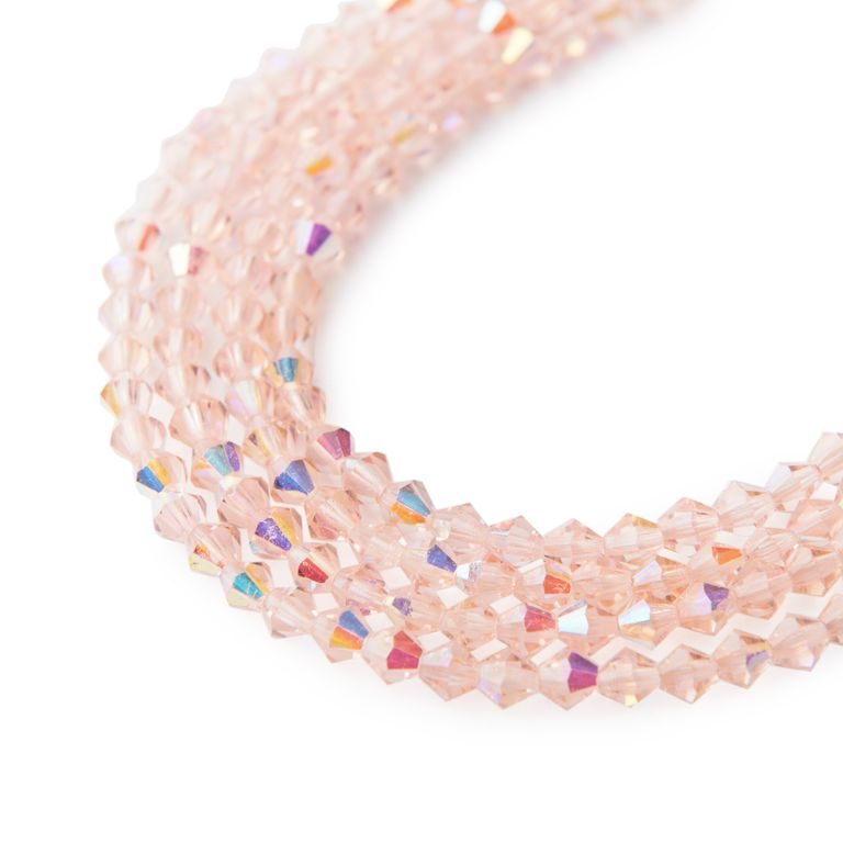 Manumi cehe perle de staniu 4mm Rosaline AB