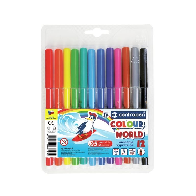 Centropen popisovače Colour World 7550 sada 12ks