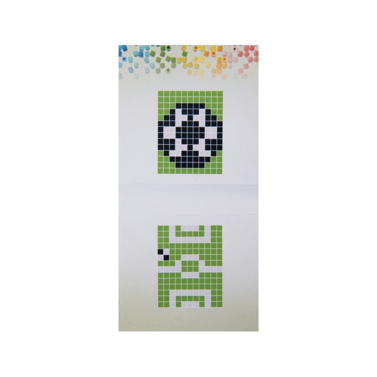 Pixel kľúčenka futbalová lopta alebo ihrisko