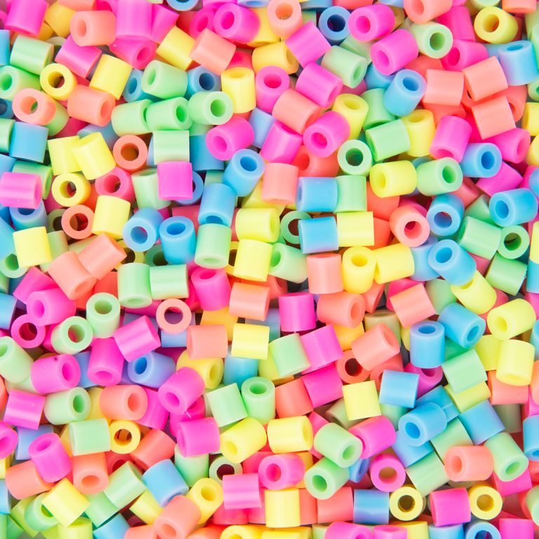 Ironing beads NABBI® 1100 pcs pastel colours