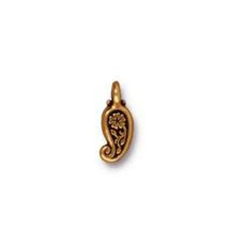 TierraCast pendant Paisley antique gold