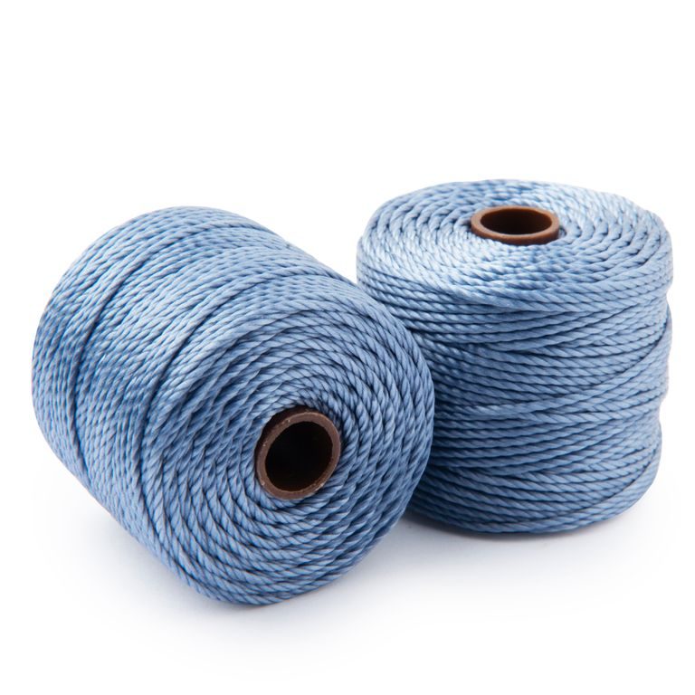 Nylon bead cord 0.9mm blue