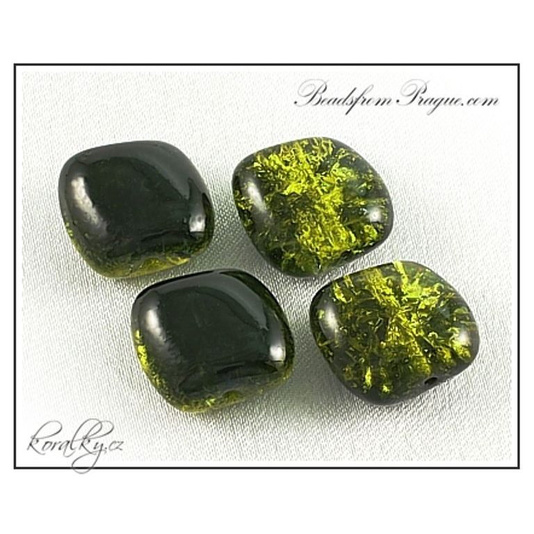 Czech glass crackle beads No.48