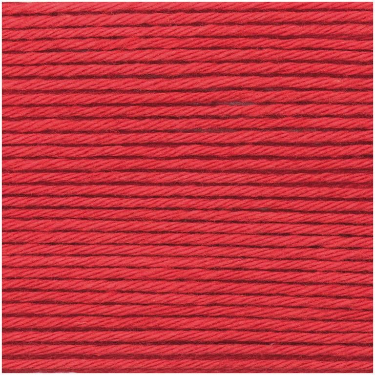 Cotton crochet yarn Ricorumi dk shade 028 red