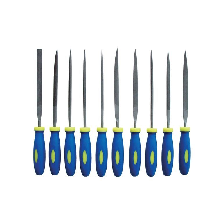 Set de pile subțiri cu mâner din plastic 10buc 150mm