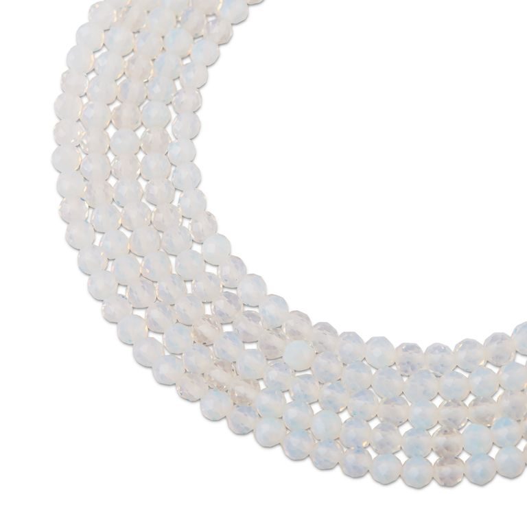 Opalite faceted beads 4mm