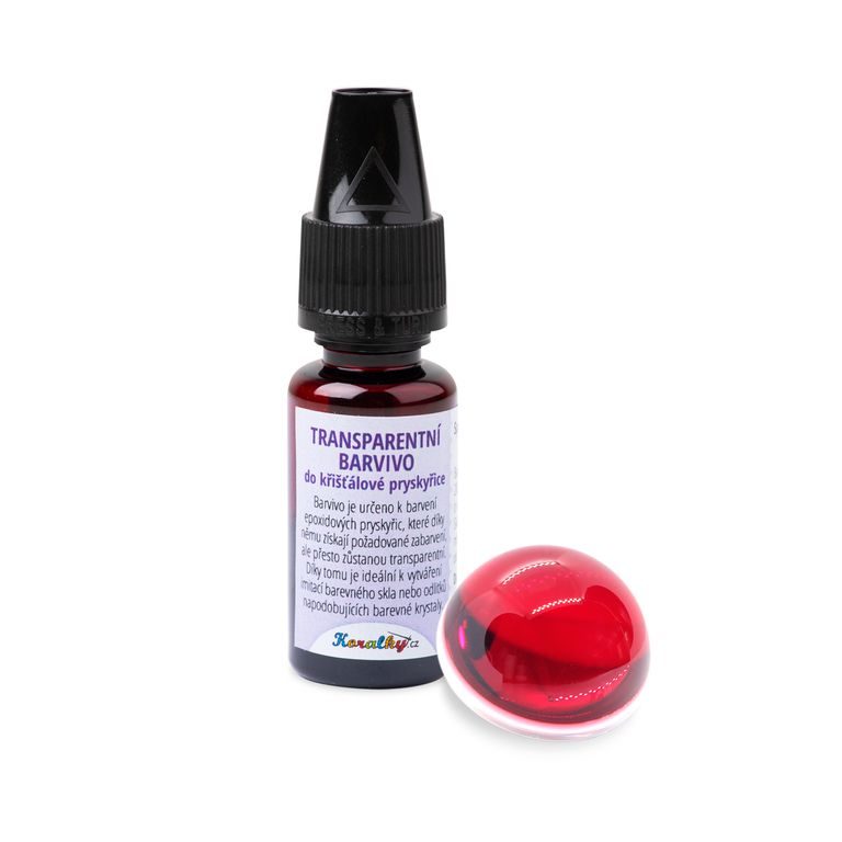 Transparent NANO dye for crystal resin red 5ml