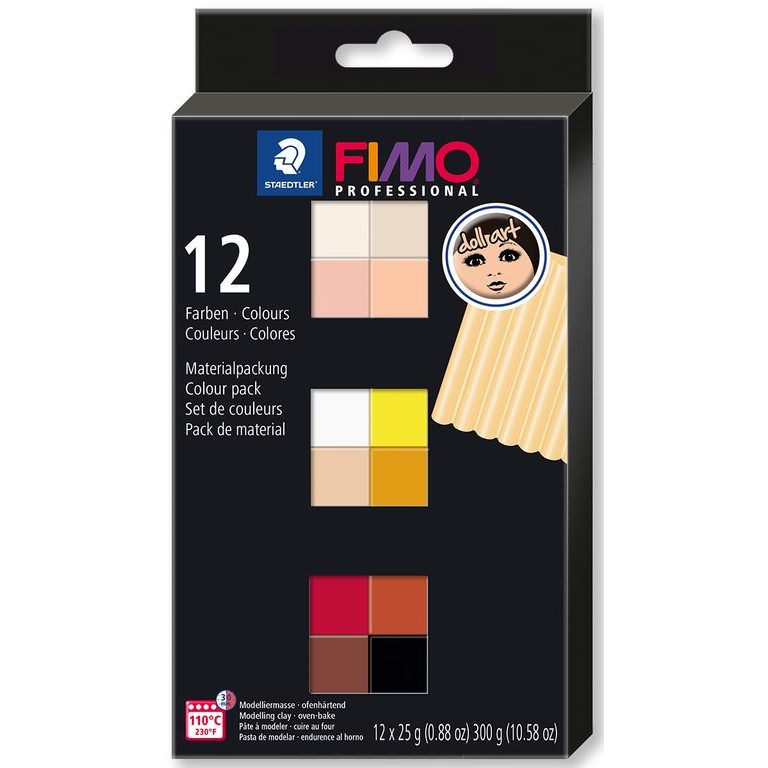 FIMO Professional set of 12 colours 25g Doll Art
