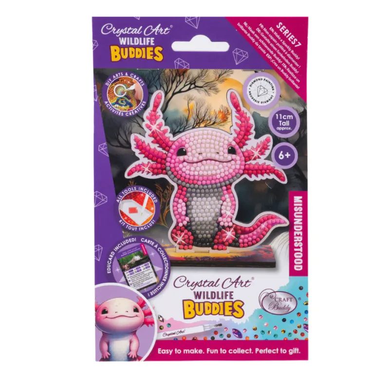 Diamantové malování postava axolotl