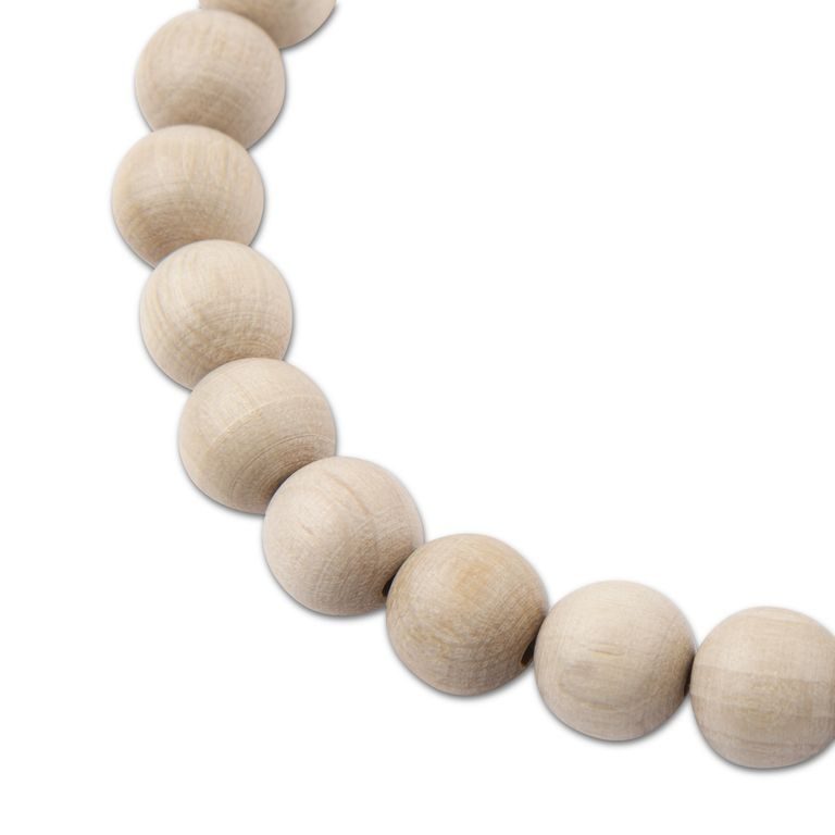 Manumi czech wooden beads 12 mm natural