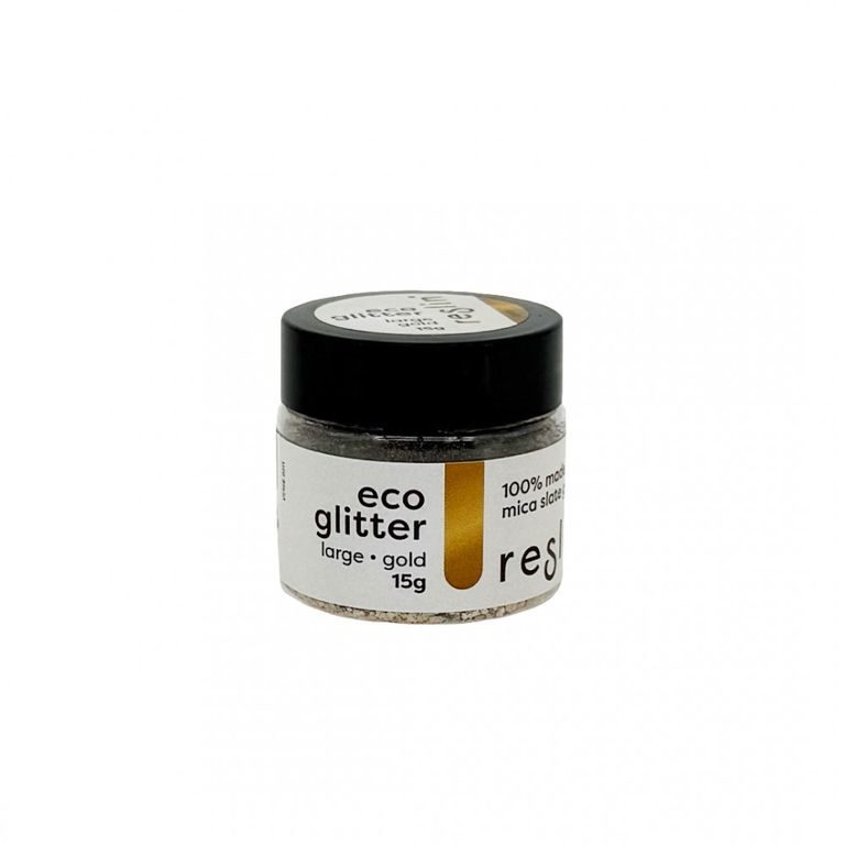 Reslin eco glitry do ekologické pryskyřice 15 g vel. L v barvě zlata