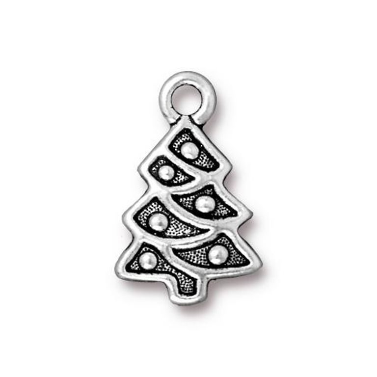 TierraCast pendant Christmas Tree antique silver