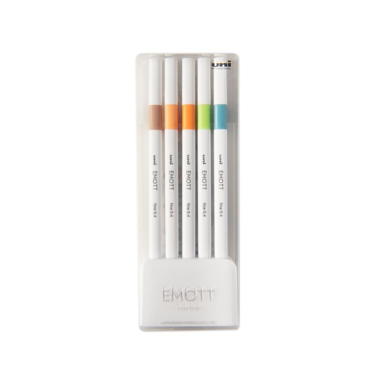 EMOTT thin marker Nature set of 5pcs