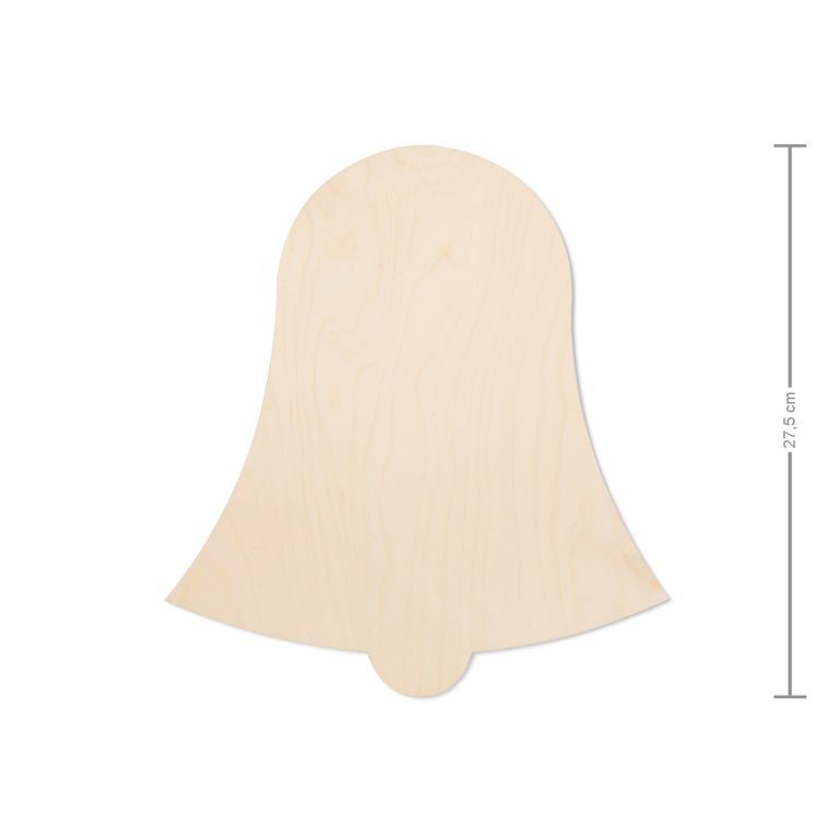 Wooden cutout bell full 27.5cm