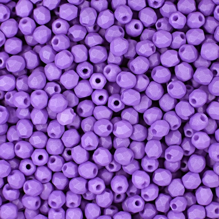 Broušené korálky 3mm Lavender