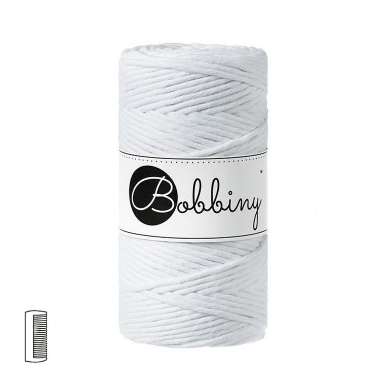 Bobbiny macramé priadza Regular 3mm White