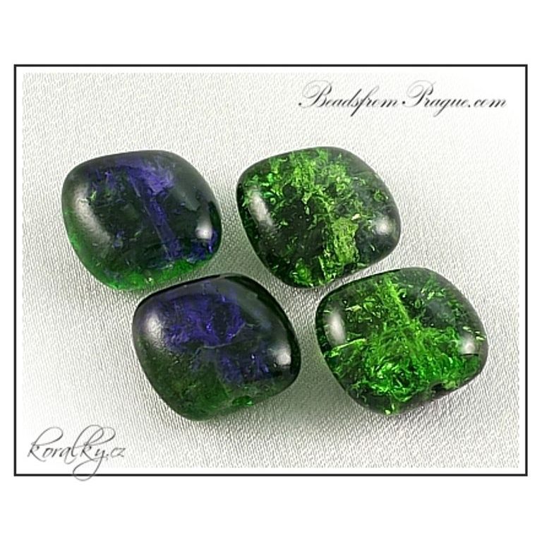 Czech glass crackle beads No.44