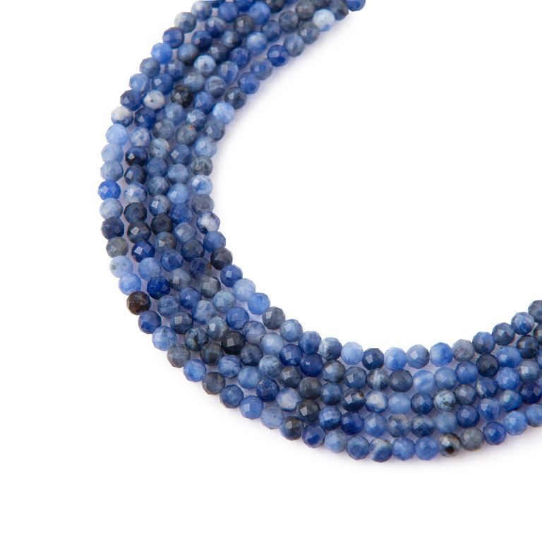 Sodalite faceted beads 2mm
