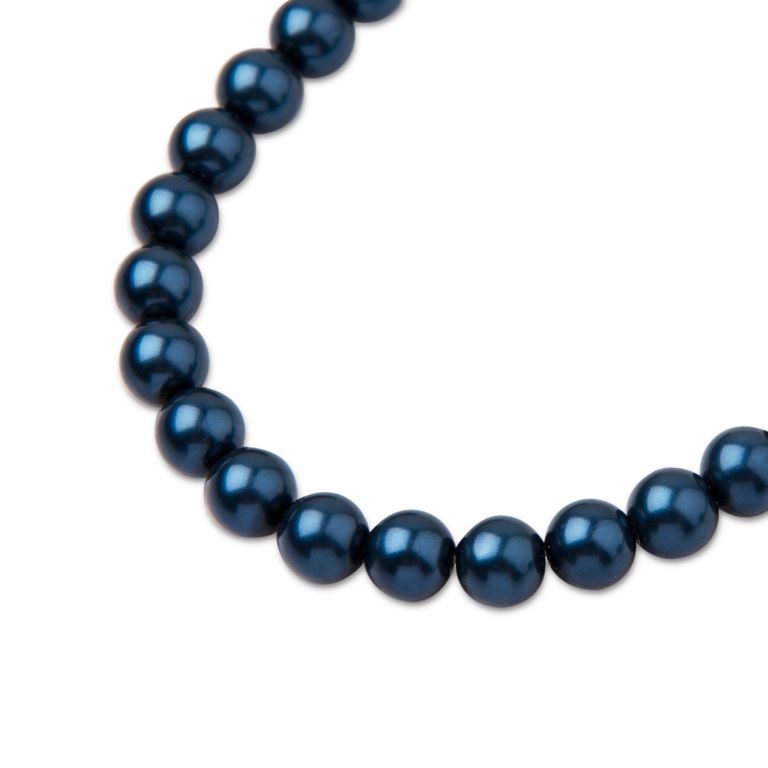 Preciosa perlă rotundă MAXIMA 4mm Pearl Effect Blue