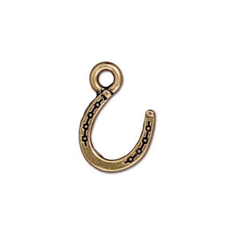 Tierracast pendant Horseshoe antique gold No.229